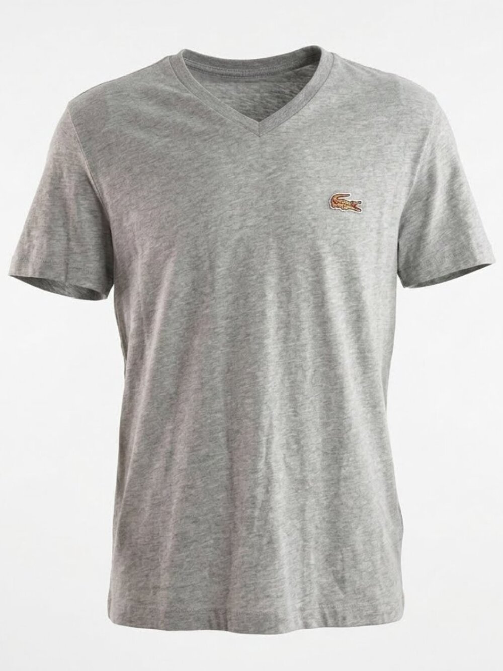 LACOSTE V-Neck Cotton Jersey T-Shirt – Men's Large